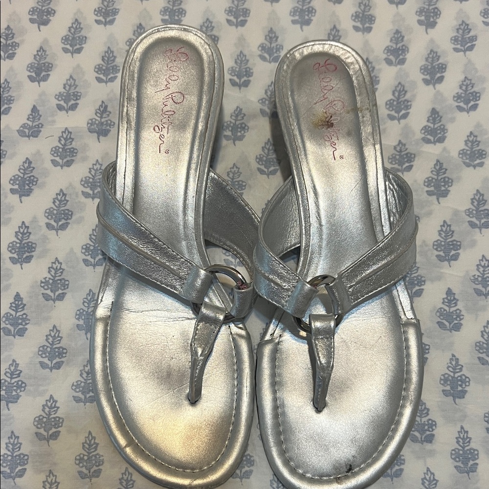 Lilly Pulitzer Silver Women's Sandals